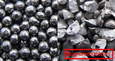 Metal shot for extremely durable designs Metal shot for extremely durable designs