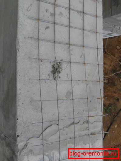 Metal masonry mesh for aerated concrete Metal masonry mesh for aerated concrete
