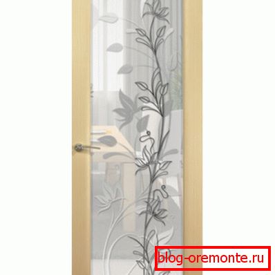 Interroom door with glass Interroom door with glass