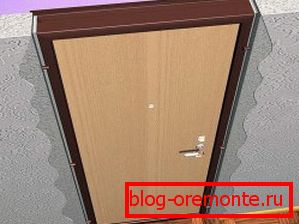 Illustrative example of a door frame interior doors how to install