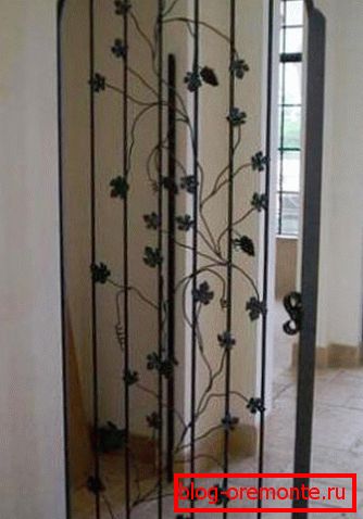 Interior wrought-iron doors