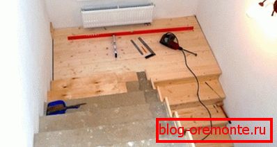 Installation of wood panels Installation of wood panels