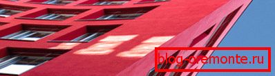 In the photo - the facade of the building, painted with fire retardant paint. In the photo - the facade of the building, painted with fire retardant paint.