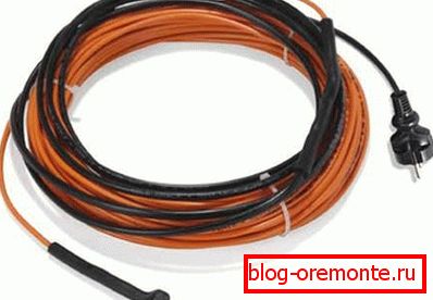 In the photo - cable for heating concrete In the photo - cable for heating concrete