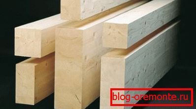 In the photo - glued timber from the Siberian larch. In the photo - glued timber from the Siberian larch.