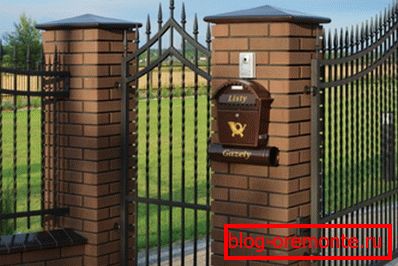 On a photo - covers allow to decorate and protect your fence On a photo - covers allow to decorate and protect your fence