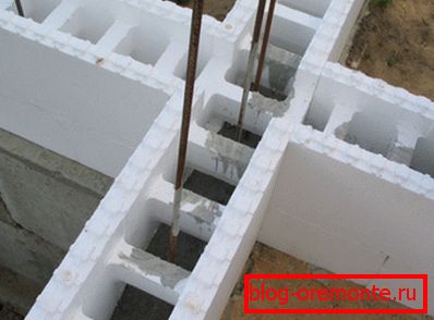 In the photo - permanent formwork In the photo - permanent formwork