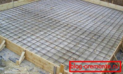 On the photo - slab base formwork On the photo - slab base formwork