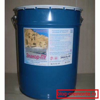On the photo - Elakor-PU polyurethane enamel. On the photo - Elakor-PU polyurethane enamel.