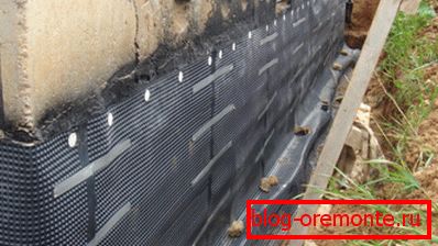 In the photo - the use of hydrophobic roll materials In the photo - the use of hydrophobic roll materials