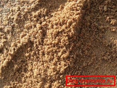 In the photo - river sand In the photo - river sand