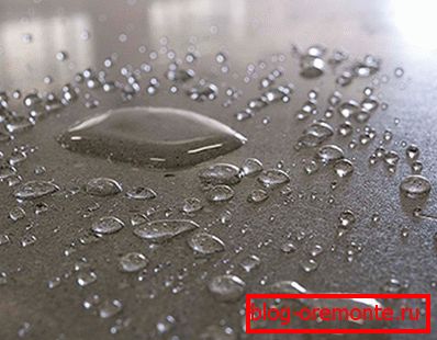 In the photo - the result of the waterproofing of concrete In the photo - the result of the waterproofing of concrete