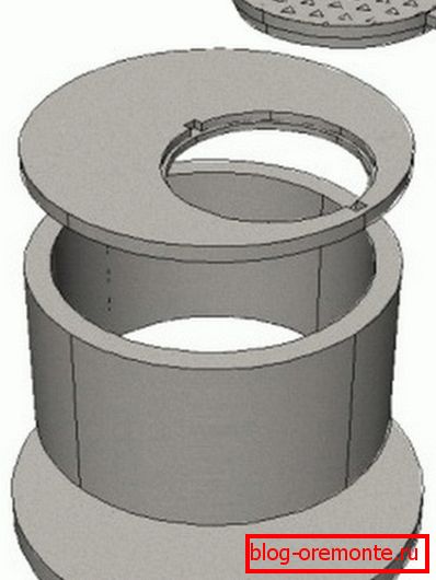 On a photo - the scheme of a design of a well On a photo - the scheme of a design of a well