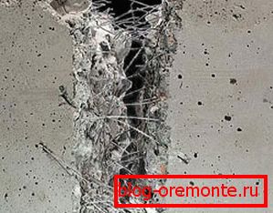 In the photo - fiber-reinforced concrete In the photo - fiber-reinforced concrete