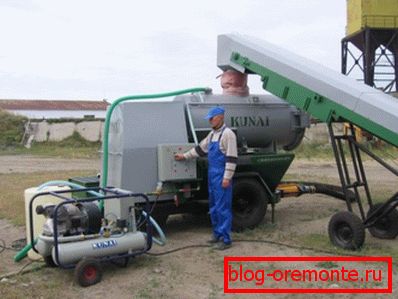 In the photo - a ready installation for the production of foam concrete In the photo - a ready installation for the production of foam concrete