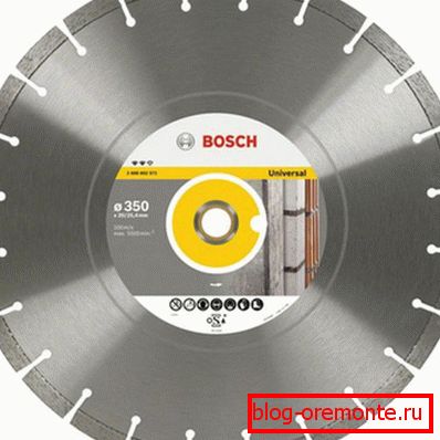 On a photo - the segmented detachable diamond disk On a photo - the segmented detachable diamond disk