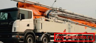On a photo - the installed pump on the SCANIA car On a photo - the installed pump on the SCANIA car