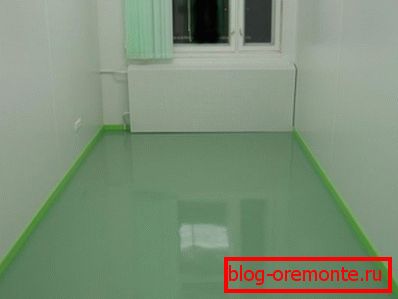 The photo shows the self-leveling floors. The photo shows the self-leveling floors.