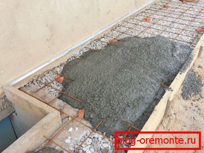 The photo shows the future rollback of concrete. The photo shows the future rollback of concrete.