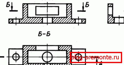 On all sections of a single detail, the hatching step is the same. On all sections of a single detail, the hatching step is the same.