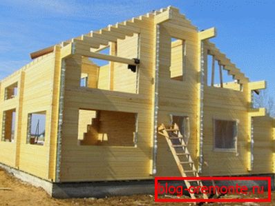 Start building a wooden house