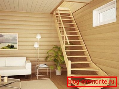 The most popular stairs made of wood