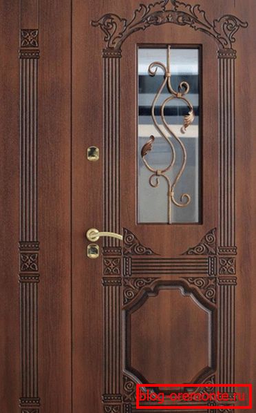 Embossed door panel