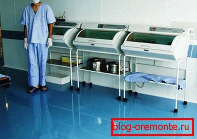 Self-leveling floors meet sanitary standards