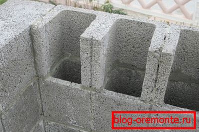 Outdoor lightweight concrete blocks