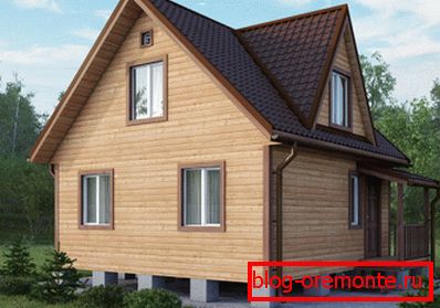 Inexpensive house made of timber Inexpensive house made of timber