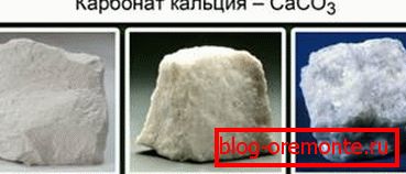 Several minerals, mostly composed of calcium carbonate. Several minerals, mostly composed of calcium carbonate.