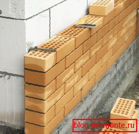 Brick facing