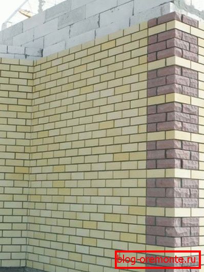 Facing brick - the most common way of finishing facades. Facing brick - the most common way of finishing facades.