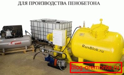 Equipment for the production of Equipment for the production of