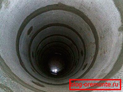 Mortar-treated concrete well rings Mortar-treated concrete well rings