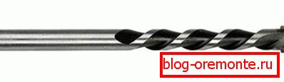 Sample product with pobeditsovye nozzles