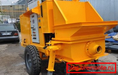 One type of trailer pump One type of trailer pump