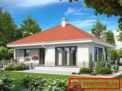 One-story building will take a lot of space on the site. One-story building will take a lot of space on the site.