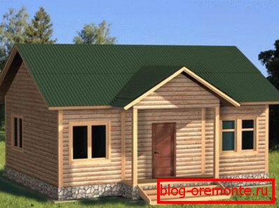Single-storey building - cottage format. Single-storey building - cottage format.