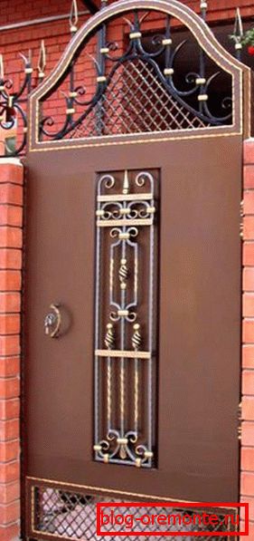 The use of the sheet in the manufacture of the gate The use of the sheet in the manufacture of the gate
