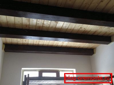 The design of the ceiling in the timber structure The design of the ceiling in the timber structure