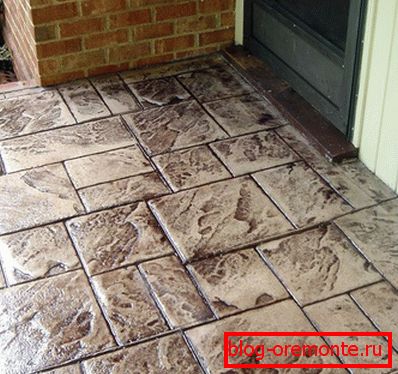 Painted concrete