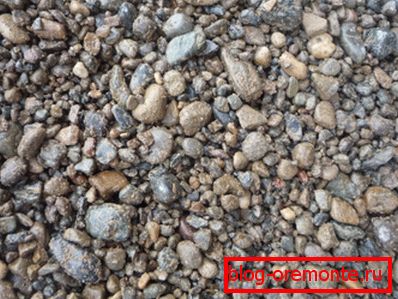 OPGS - enriched mixture with artificial addition of gravel