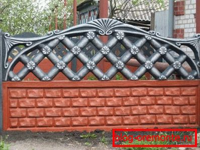 The original concrete fence
