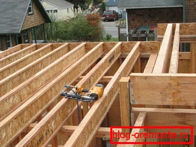 The basis of the overlap - a combined I-beam. The basis of the overlap - a combined I-beam.