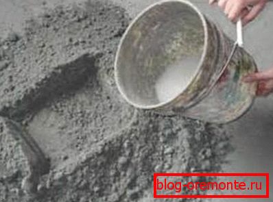 The main component of the concrete solution. The main component of the concrete solution.