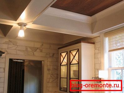 Finishing constructive niches on the ceiling Finishing constructive niches on the ceiling