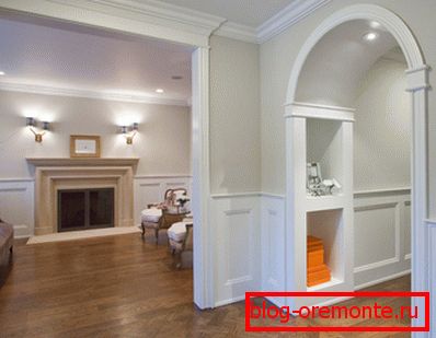 Finishing of rectangular and arched openings with polyurethane Finishing of rectangular and arched openings with polyurethane