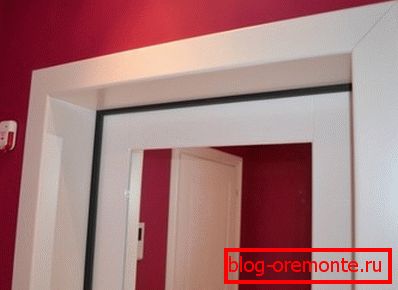 Door slope made of plastic. installation of slopes for entrance doors