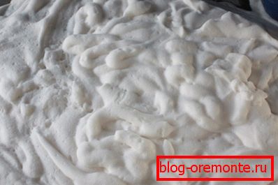 Foam for the manufacture of blocks Foam for the manufacture of blocks